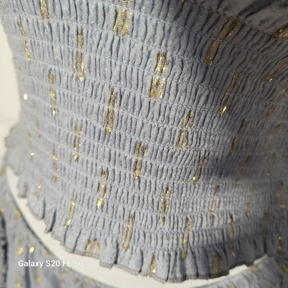 Elegant Blue Halter Jumpsuit - Picture 8 of 16